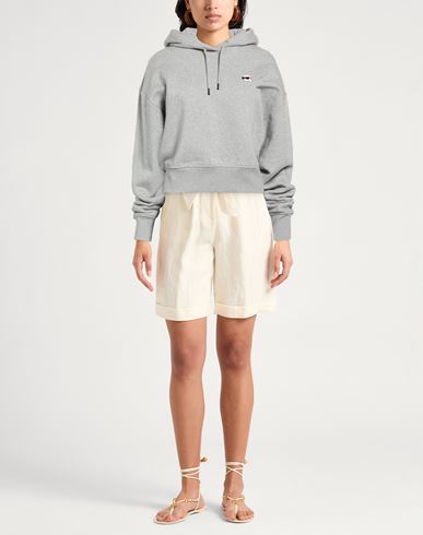 Woman Sweatshirt Grey Size M Organic cotton, Recycled polyester