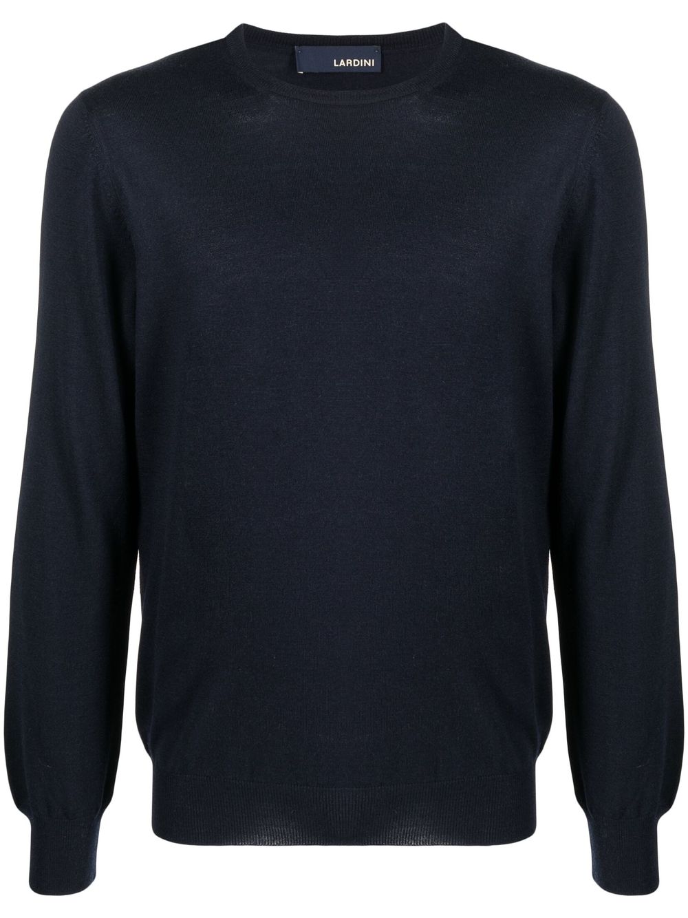 Fine-knit wool sweatshirt - Blue