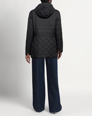 Woman Puffer Black Size 10 Polyester