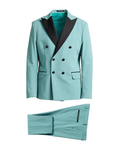 Takeshy Kurosawa Man Suit Turquoise Size 40 Polyester, Viscose, Elastane
