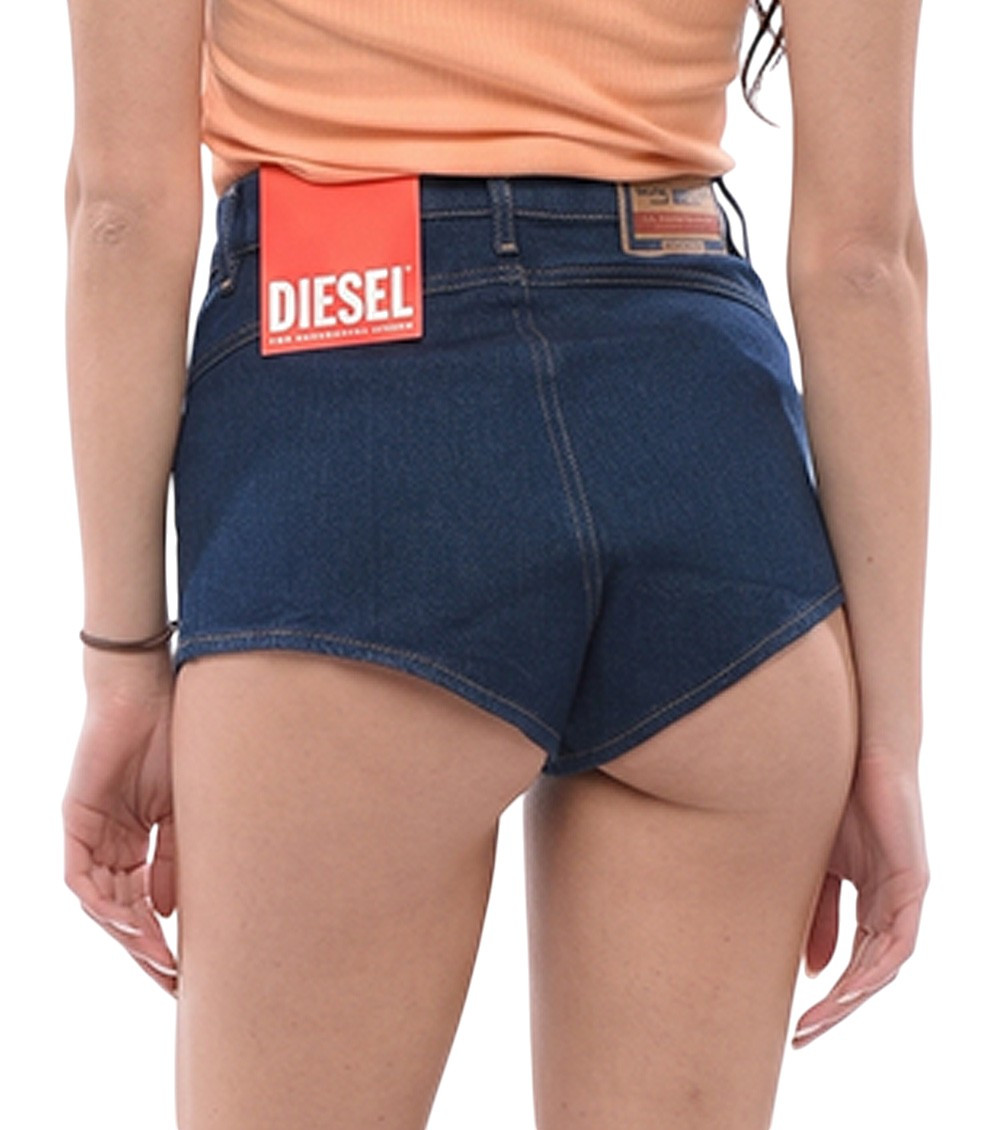 Blue Solid Shorts