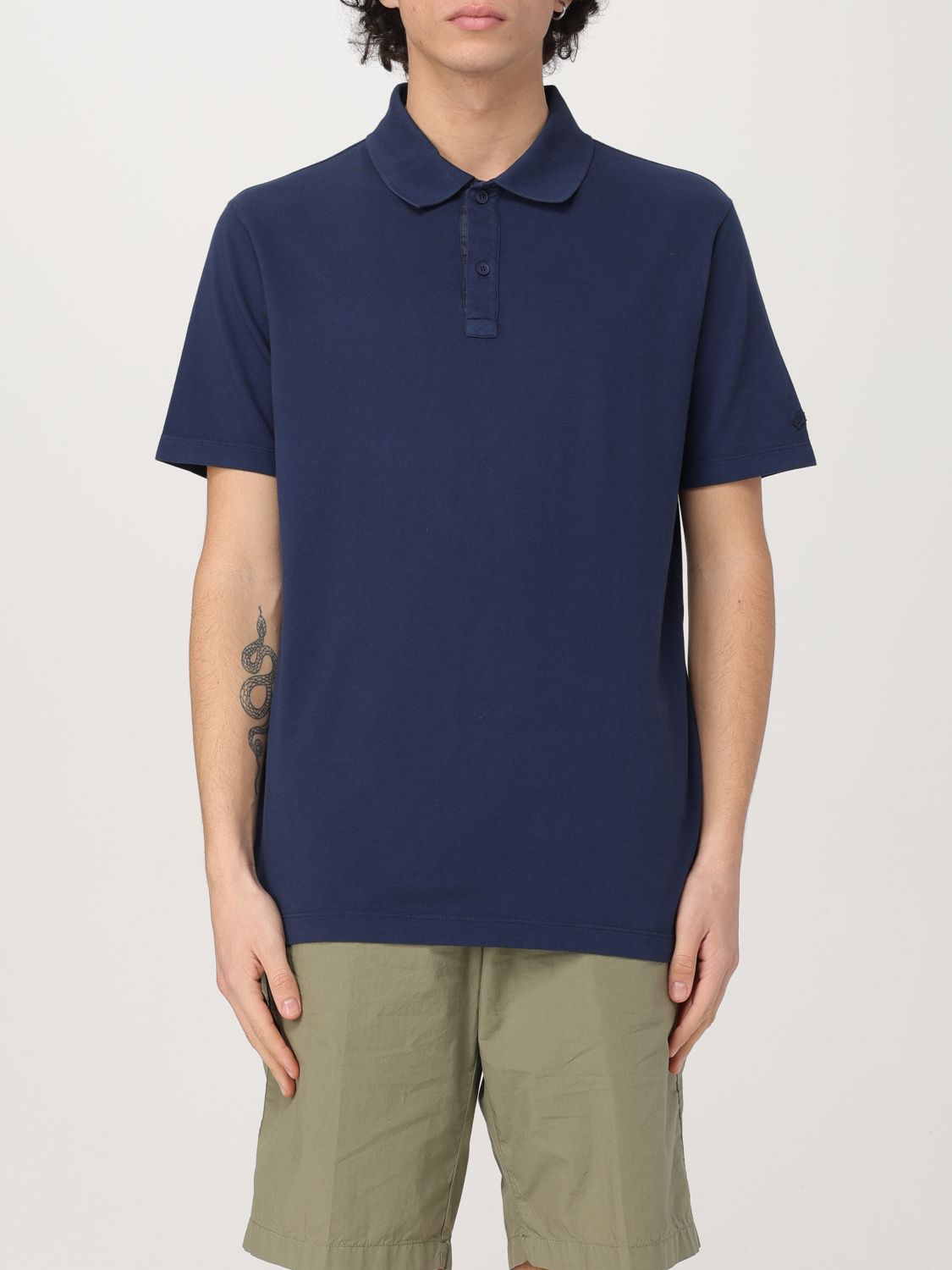 Polo Shirt Men color Blue