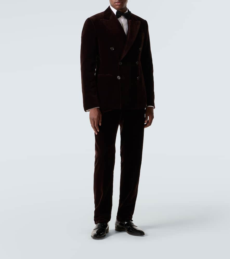 Gregory cotton velvet suit pants