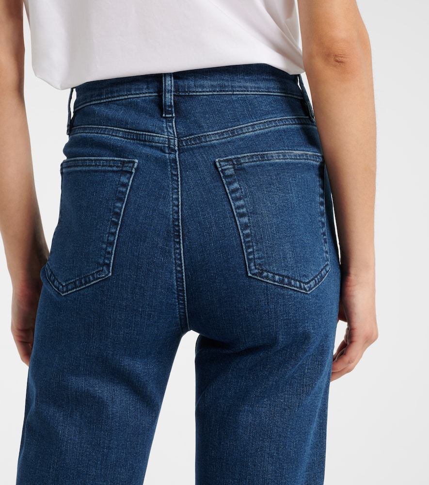 Icon mid-rise flared jeans