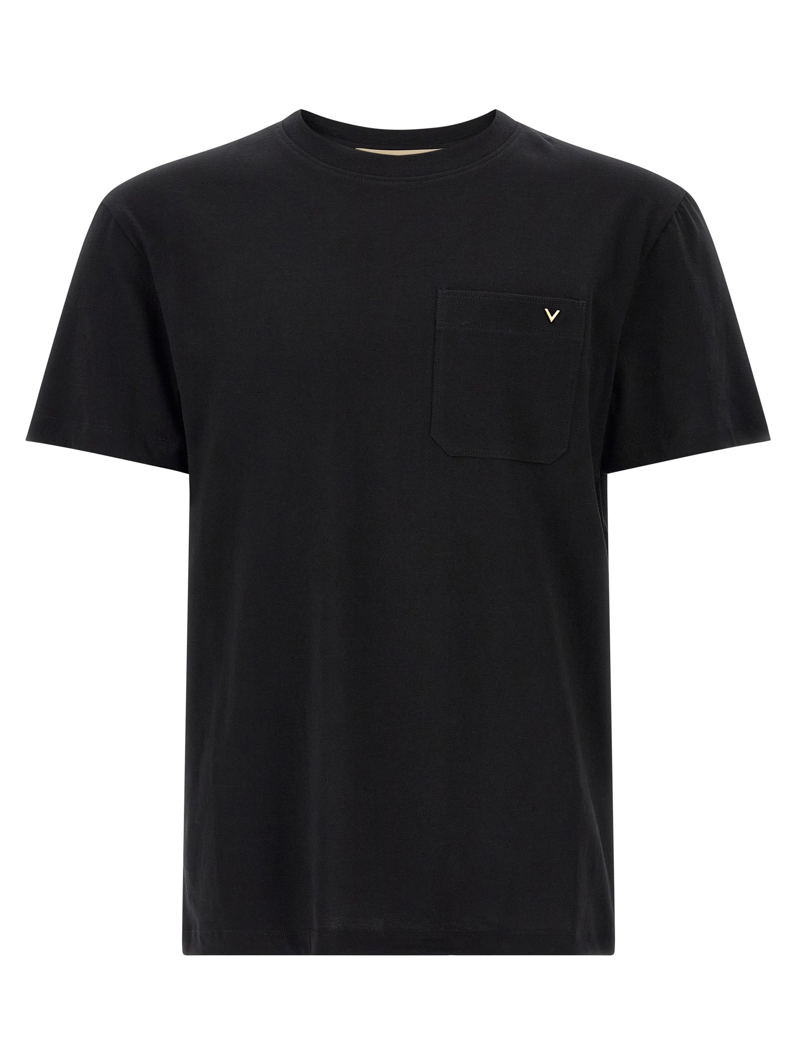 Cotton Pocket T-Shirt — Black