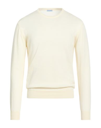Man Sweater Cream Size 38 Virgin Wool