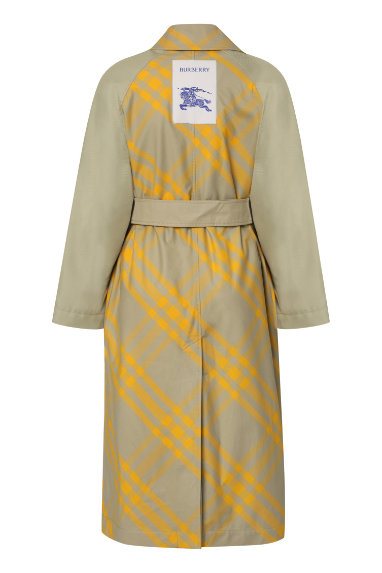 Checked Reversible Trench-coat