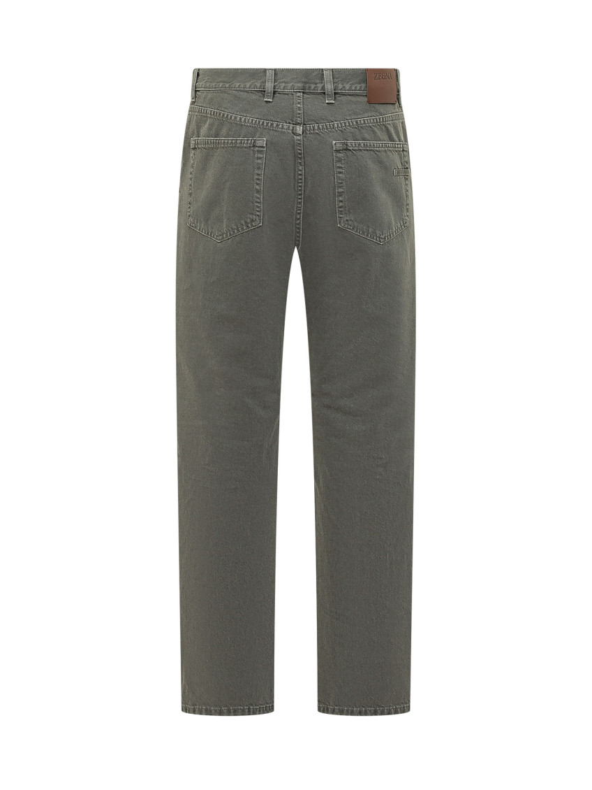 Grey Regular Mid Rise Jeans