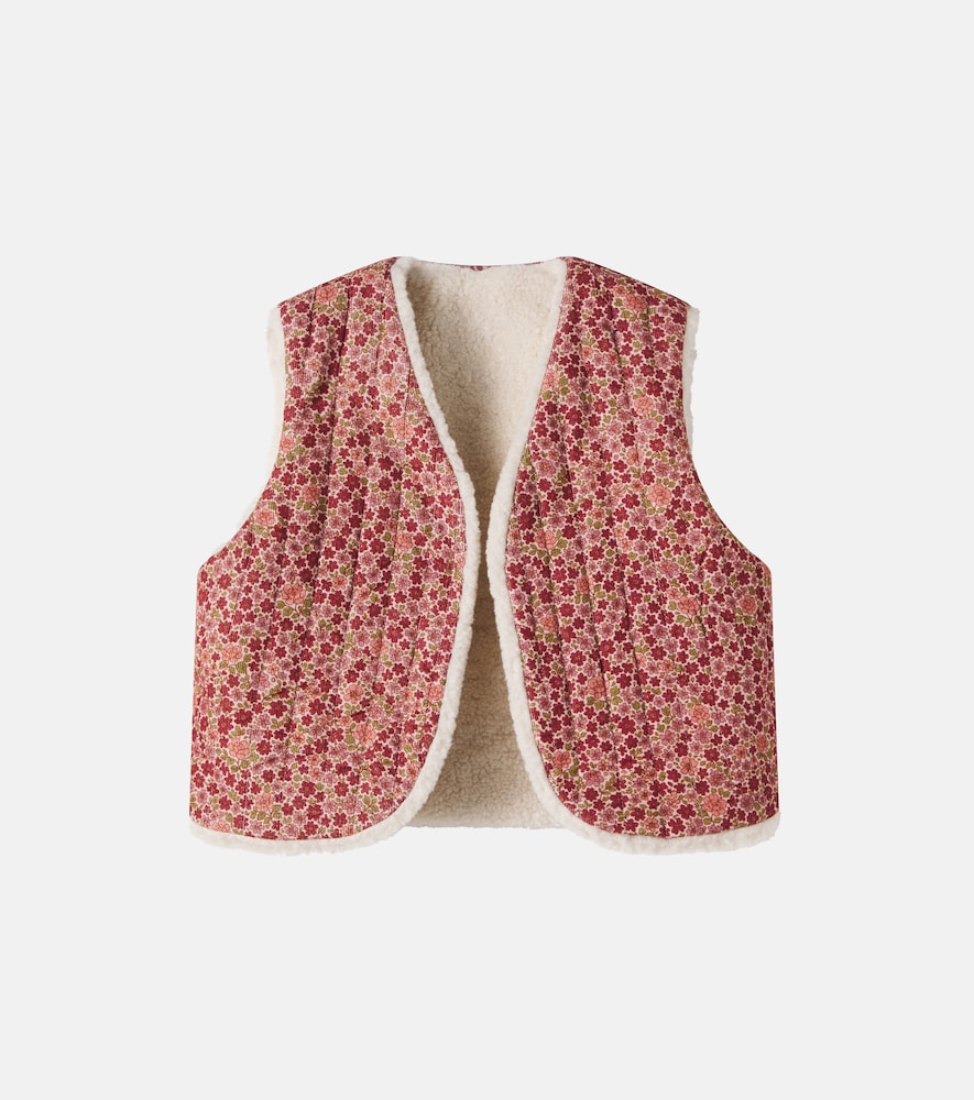Victoria floral reversible cotton vest