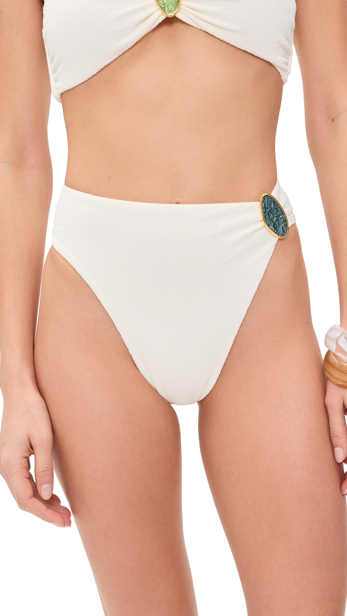 Petra Gigi Hot Bikini Bottoms White