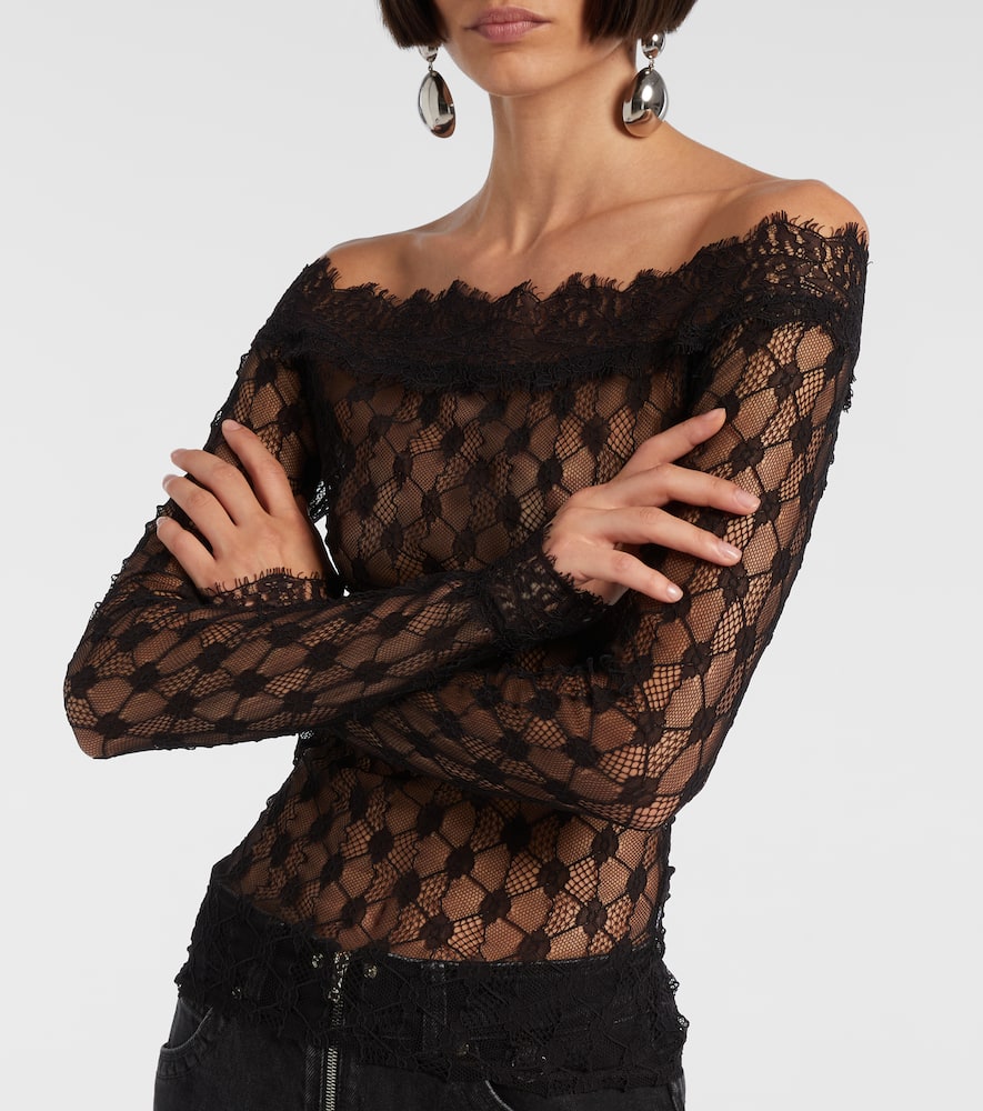 Marlene off-shoulder lace top
