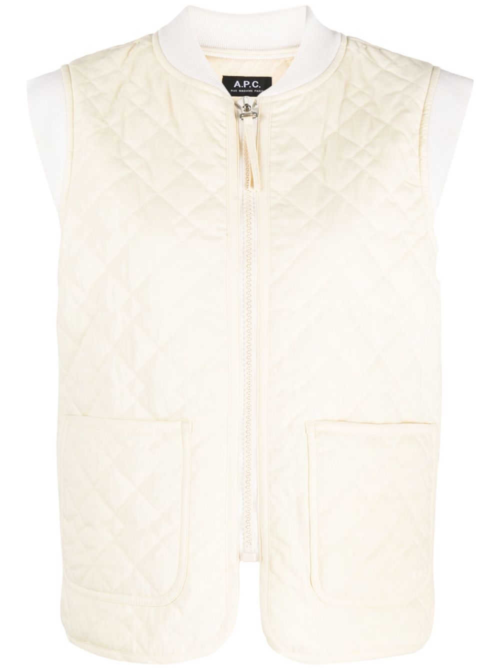 Elea quilted gilet - Neutrals