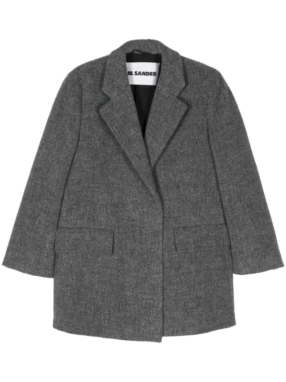 Mélange-effect blazer - Grey