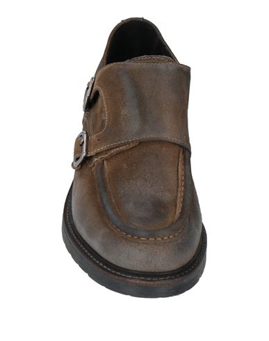 Man Loafers Khaki Size 7 Leather