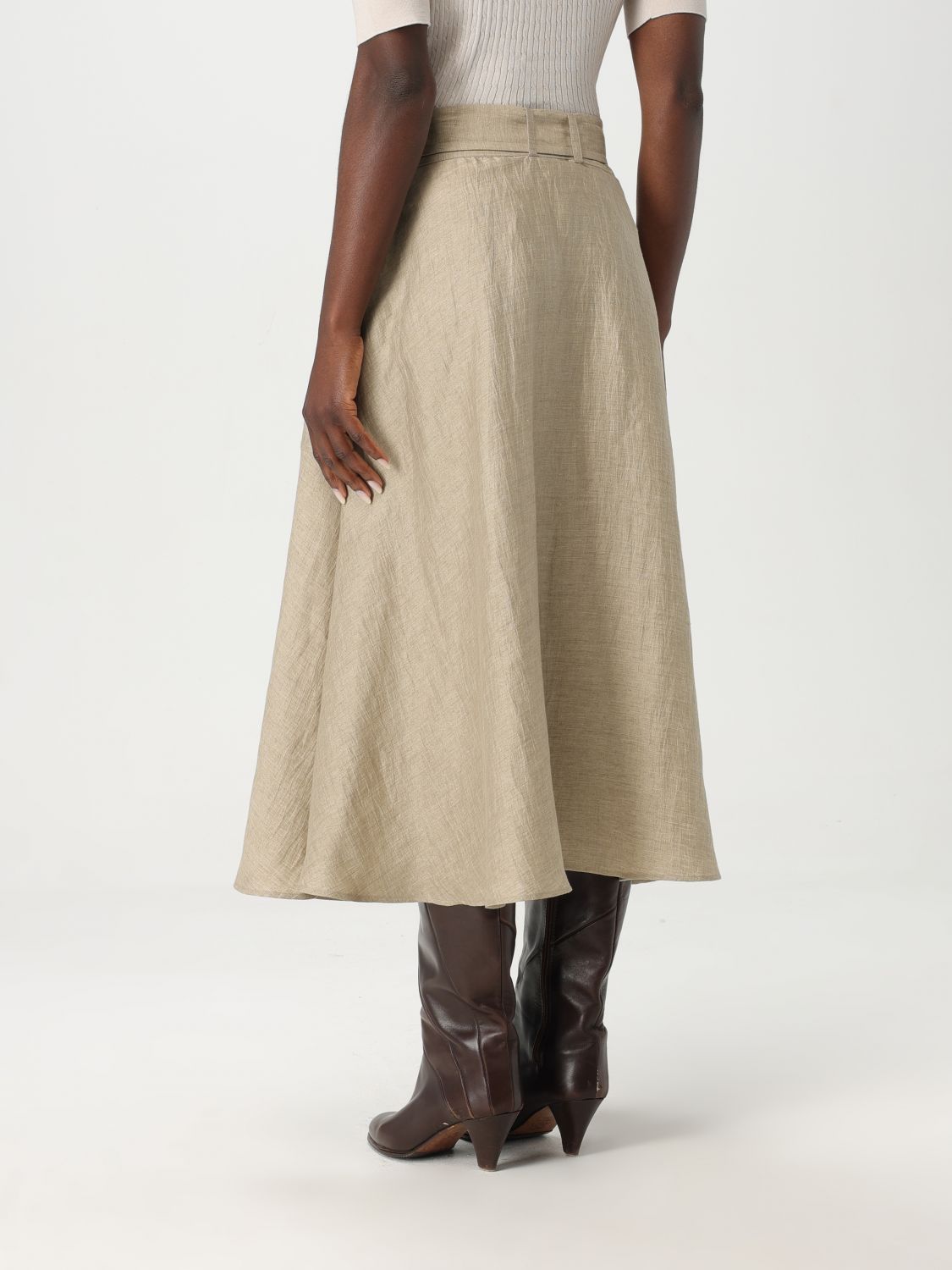 Skirt Woman color Beige