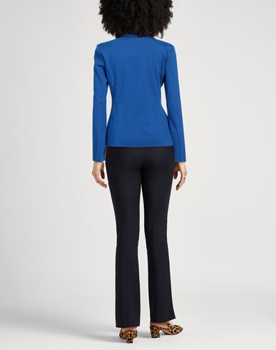 Caractère Woman Blazer Bright blue Size 10 Viscose, Polyamide, Elastane