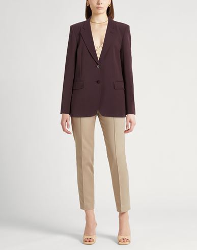 Crème Woman Blazer Plum Size 8 Polyester, Viscose, Elastane