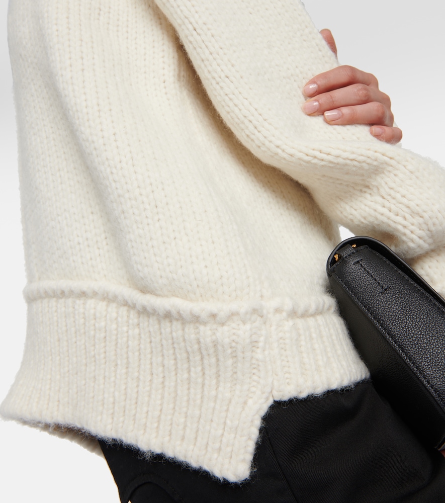 Alpaca and wool-blend sweater