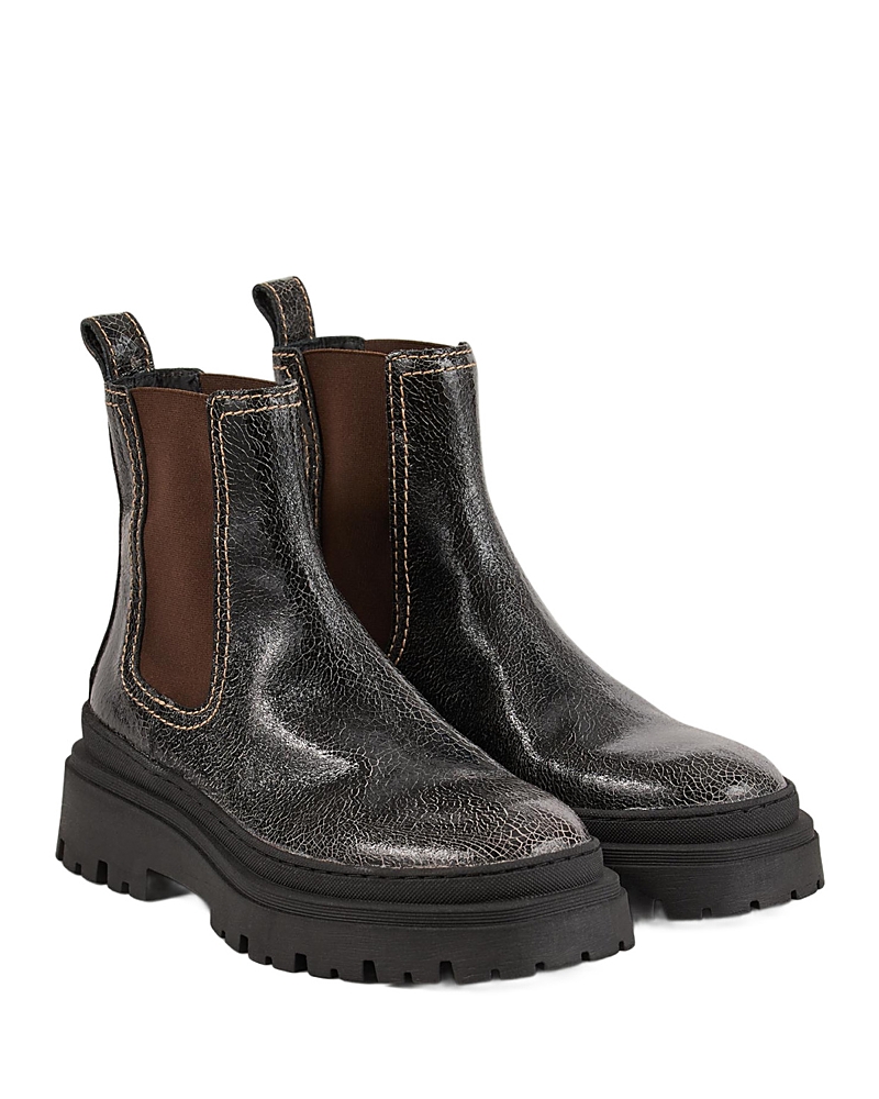 Cracked Chelsea boots - Brown