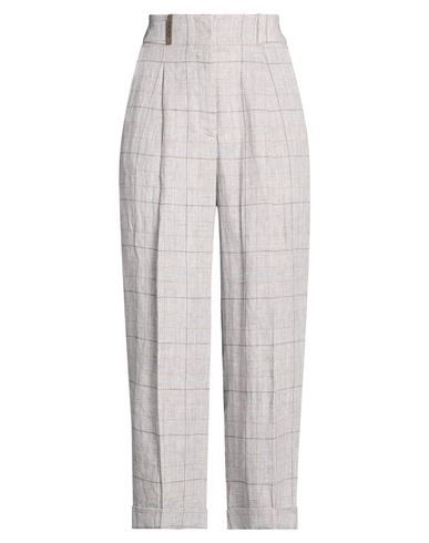 Woman Pants Grey Size 4 Linen