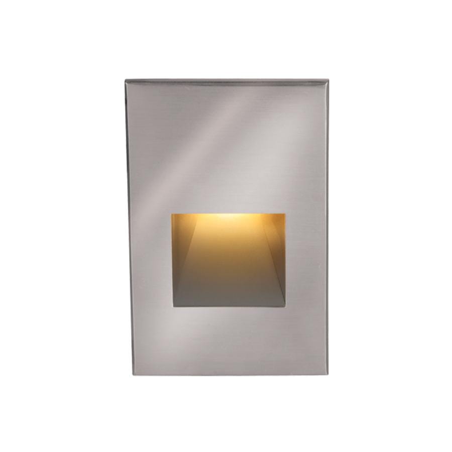 WAC Lighting 1-Light LED 12V LEDme Vertical Step and Wall Light in Stainless Steel - 4021-A