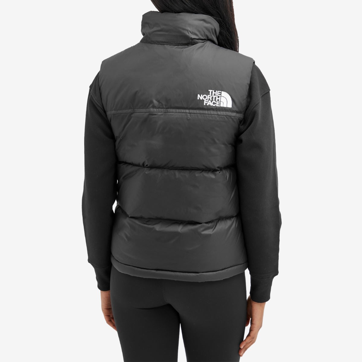 Women's 1996 Retro Nuptse Vest in Recycled Black