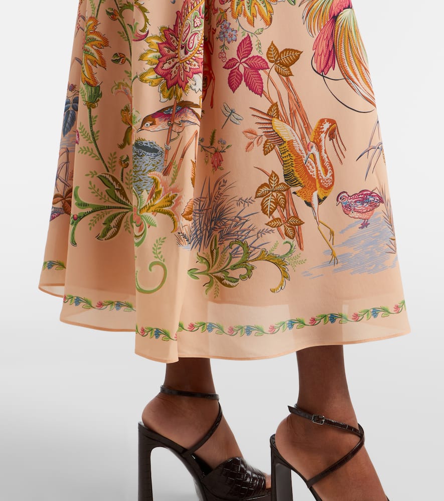 Printed midi dress