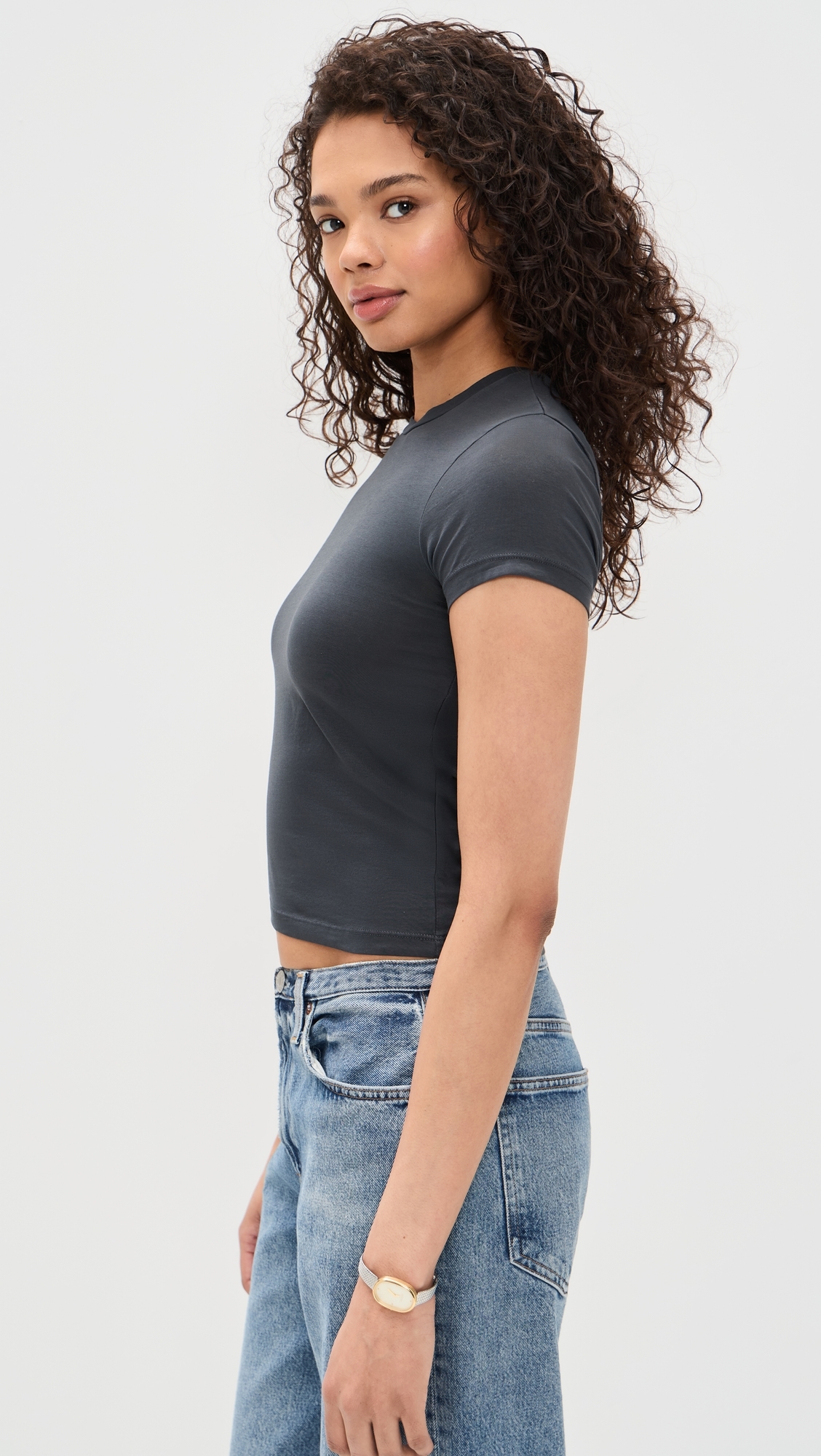 Fitted Tee Washed Black