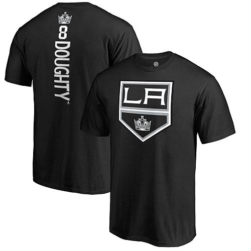 Men's Fanatics Drew Doughty Black Los Angeles Kings Backer Name & Number T-Shirt