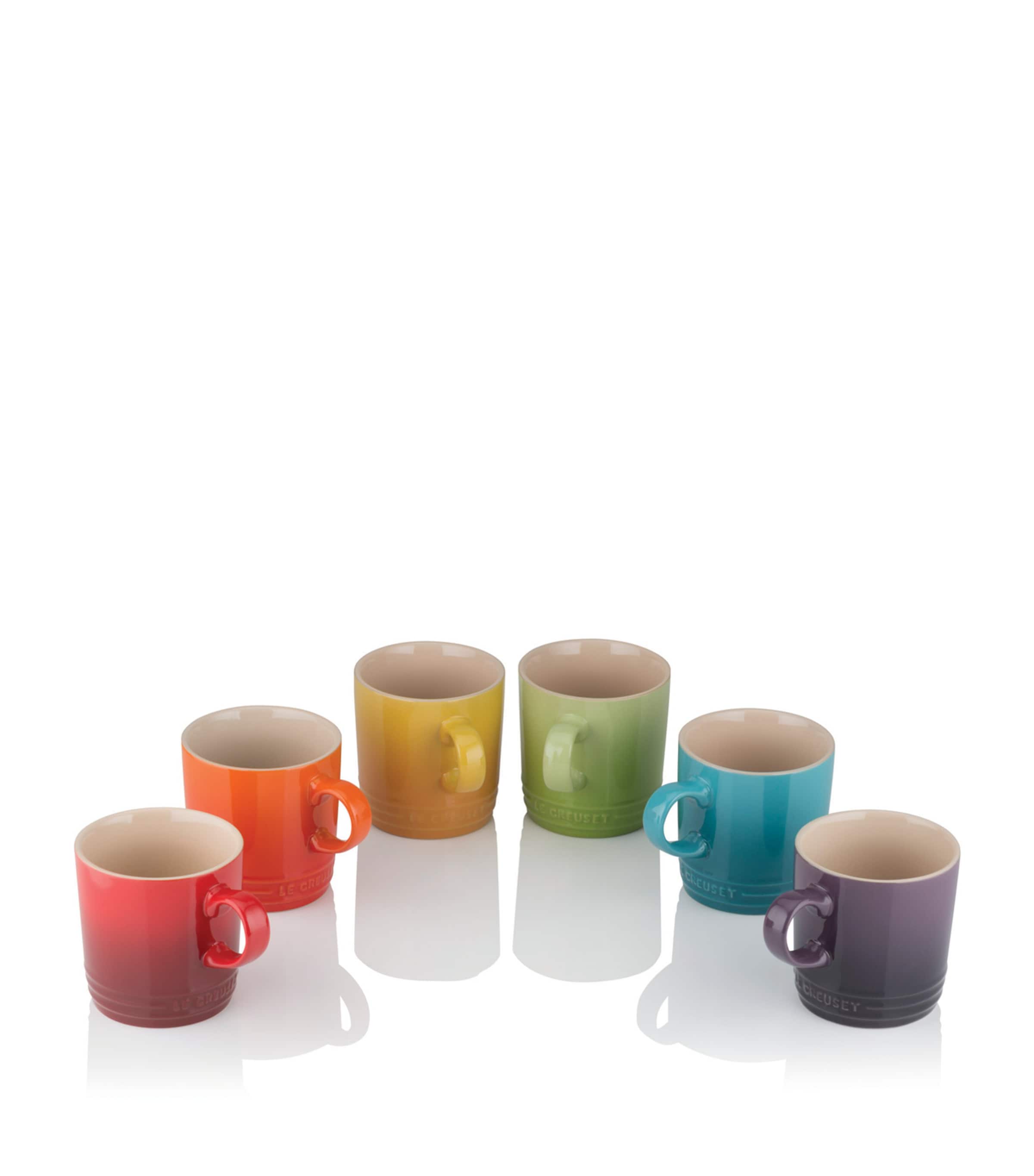 Stoneware Rainbow Mugs
