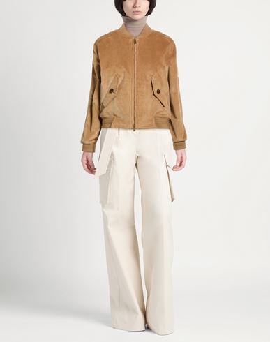 Woman Jacket Camel Size 0 Cotton