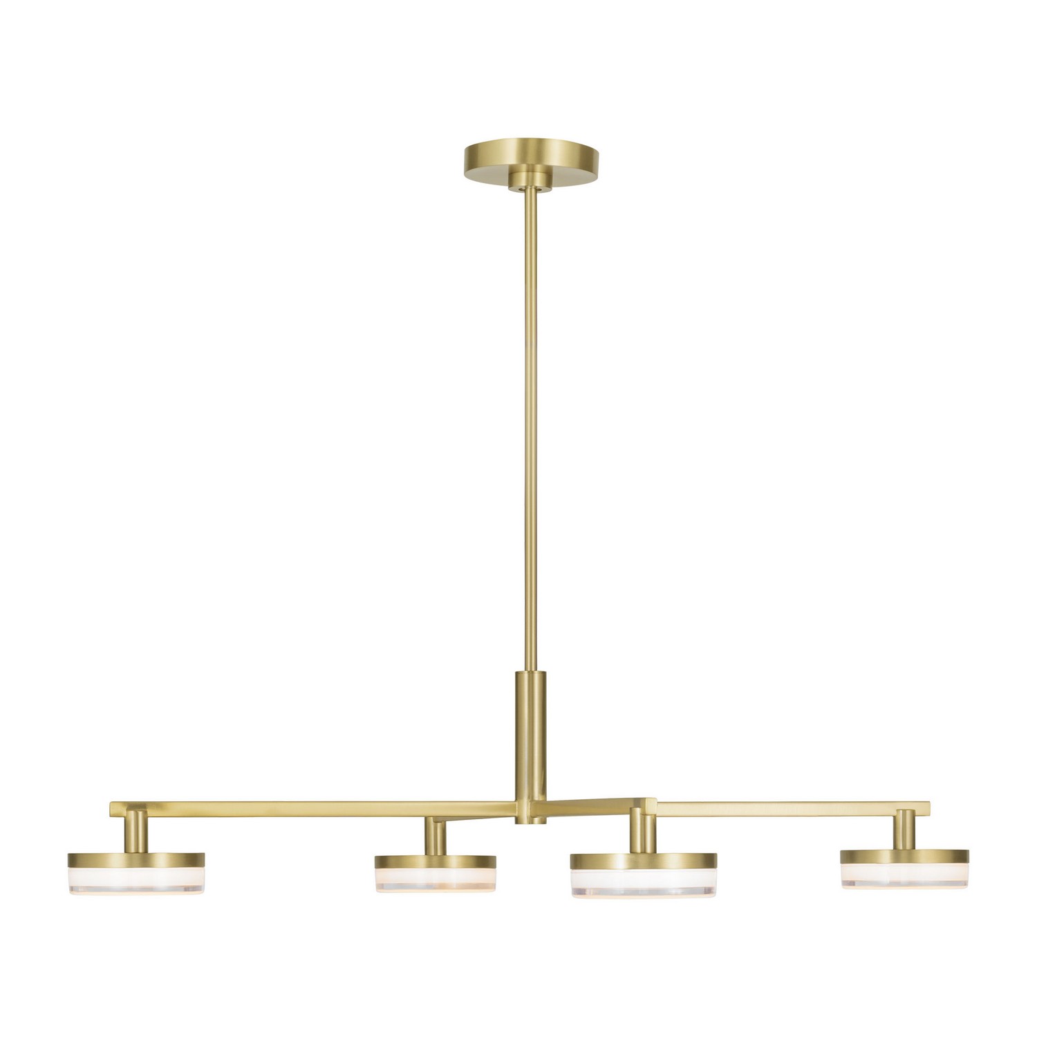 Burnished Brass LED Chandelier from the Khan Collection