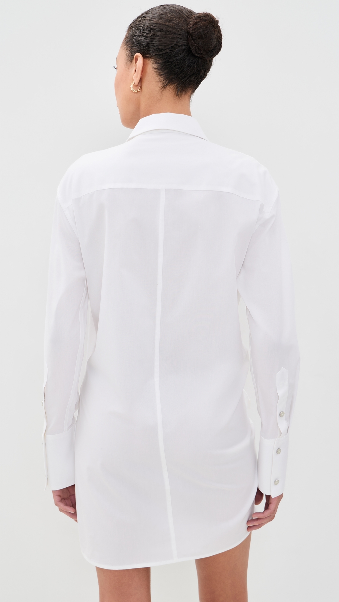 Knot Shirt Dress White