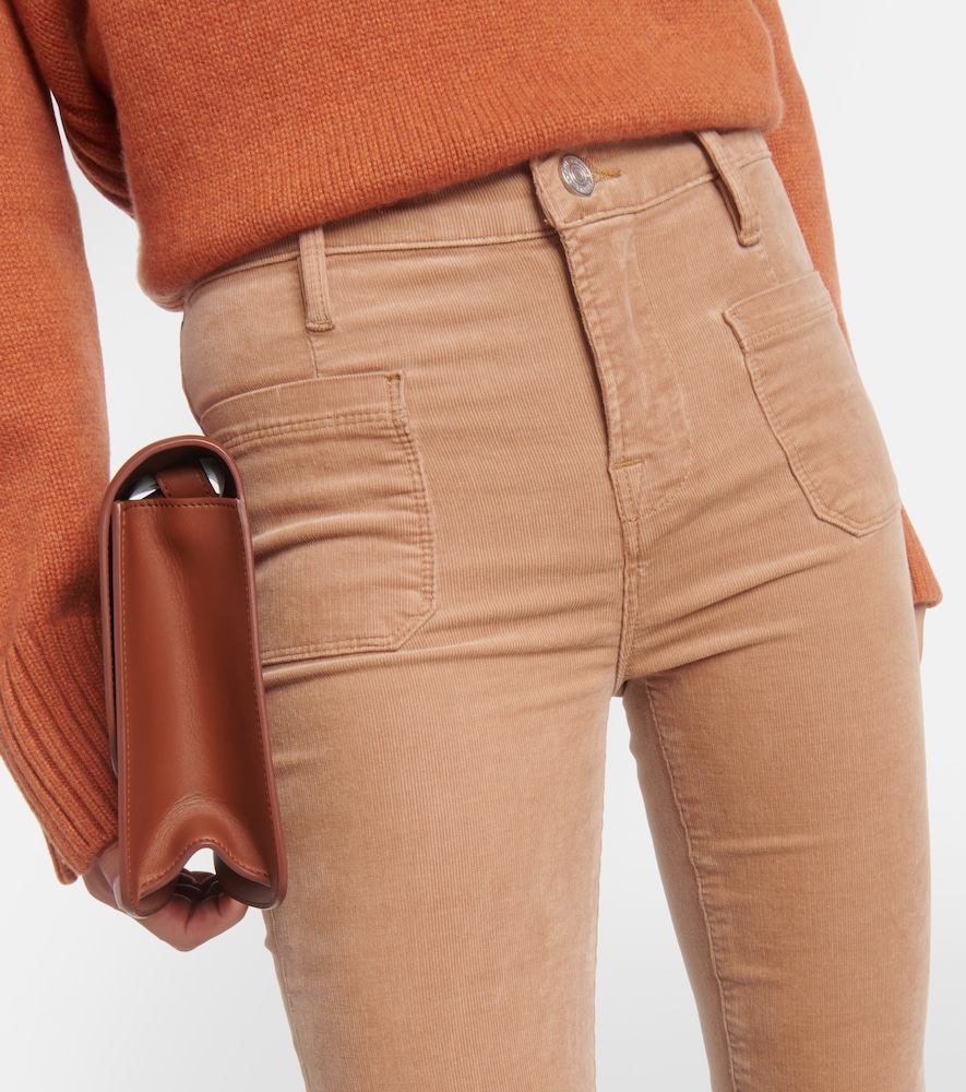 High-rise flared jeans