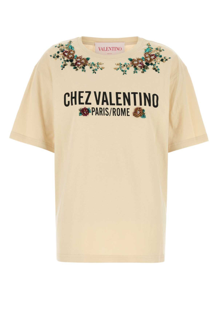 Cream Cotton T-shirt