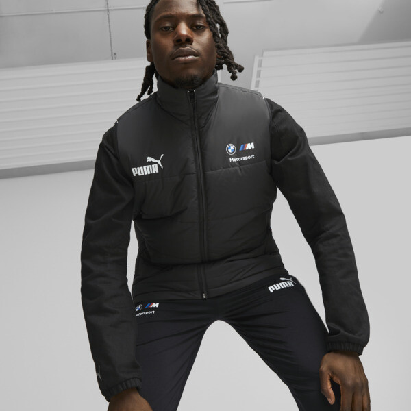 PUMA BMW M Motorsport Men's Padded Vest in Black