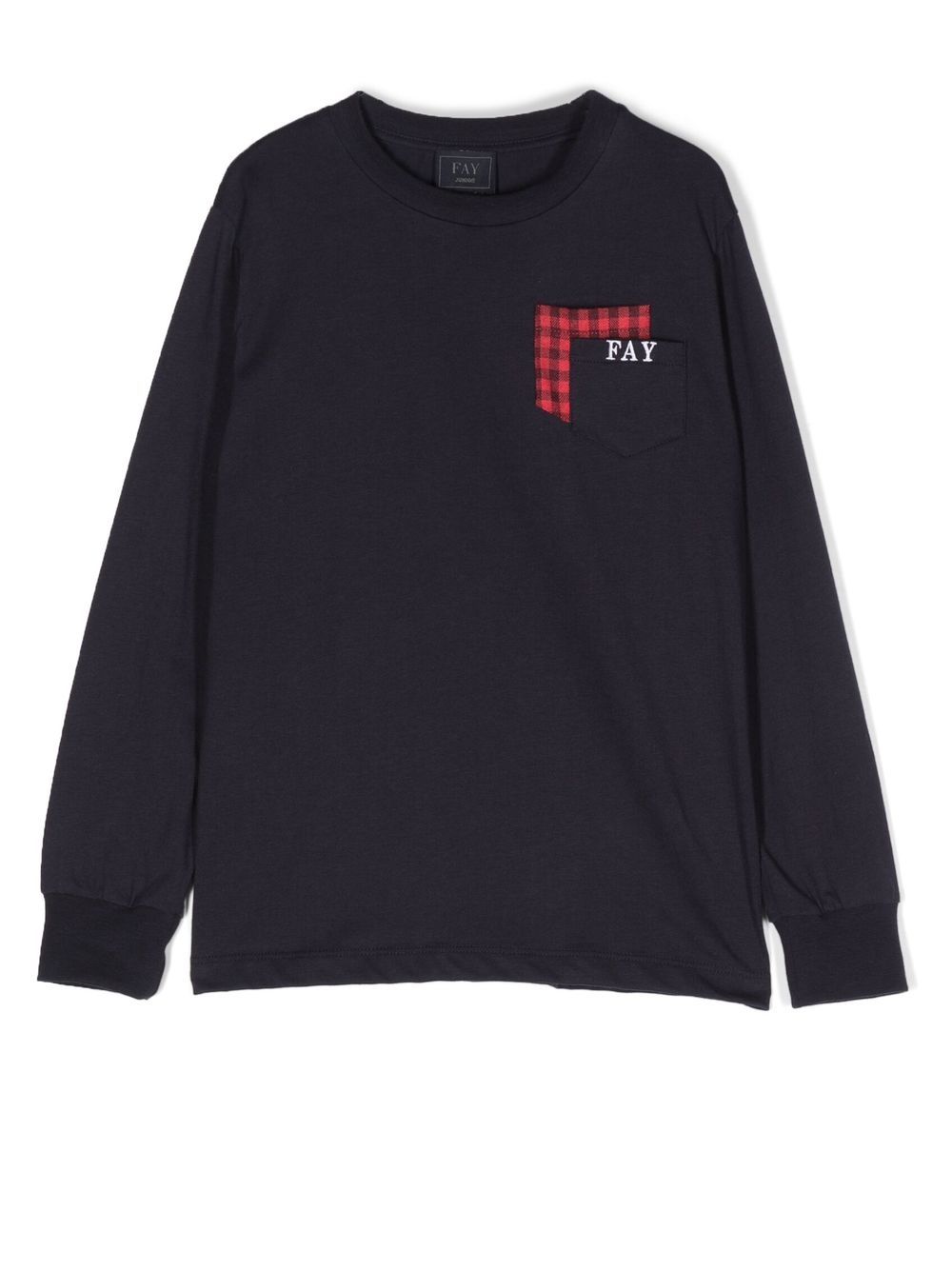 Logo-print long-sleeve T-shirt - Blue