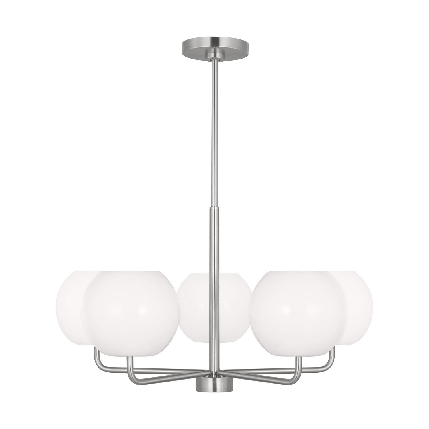 Brushed Steel Chandelier from the Rory Collection