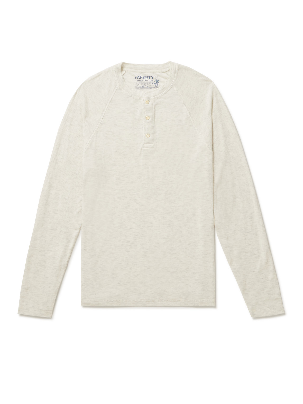 Cloud Pima Cotton and Modal-Blend Jersey Henley T-Shirt