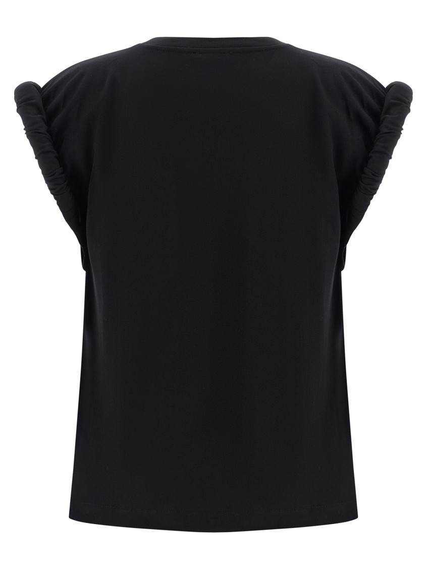 () Curled Sleeve T-shirt