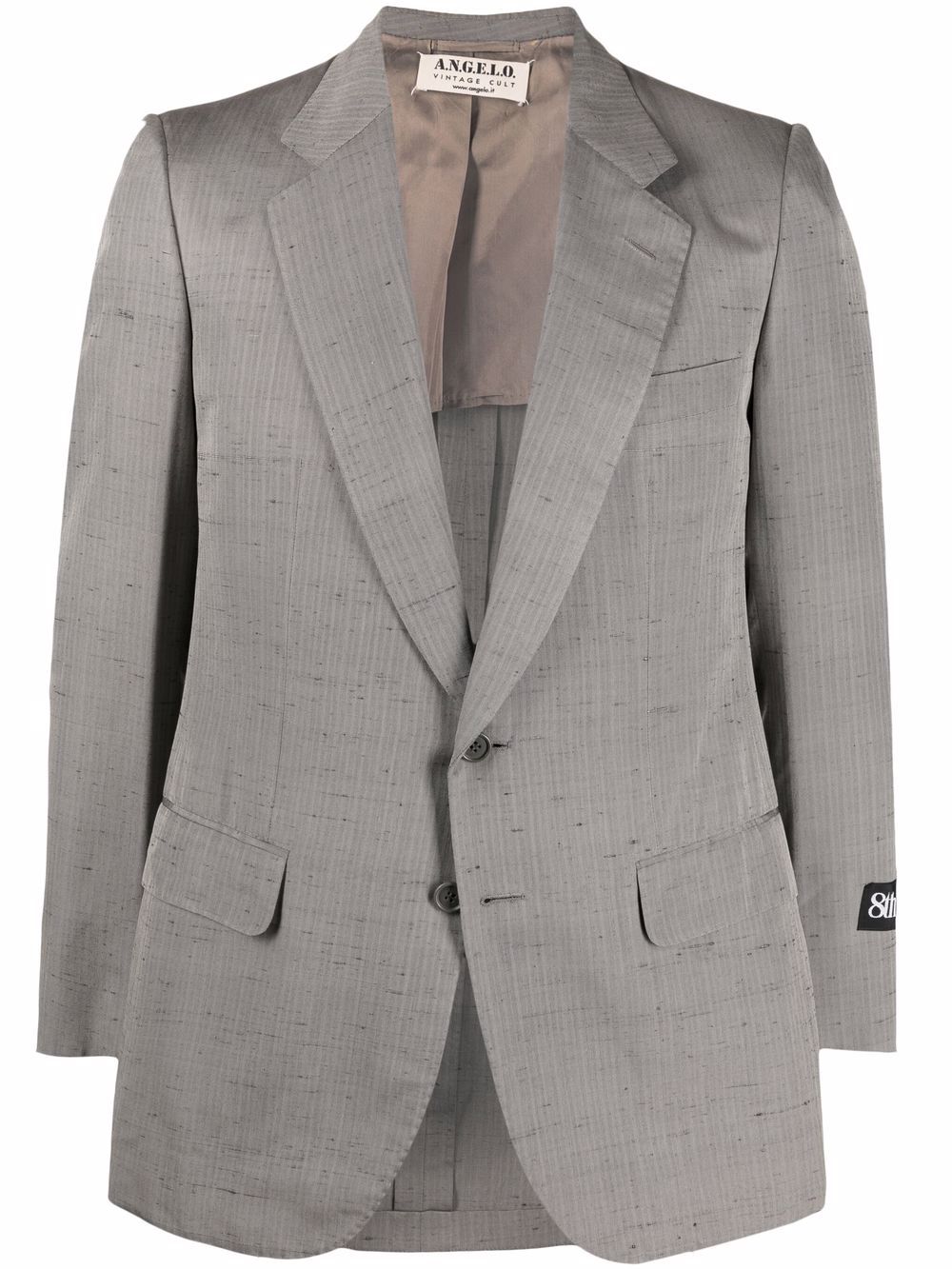1970s pinstriped blazer - Grey