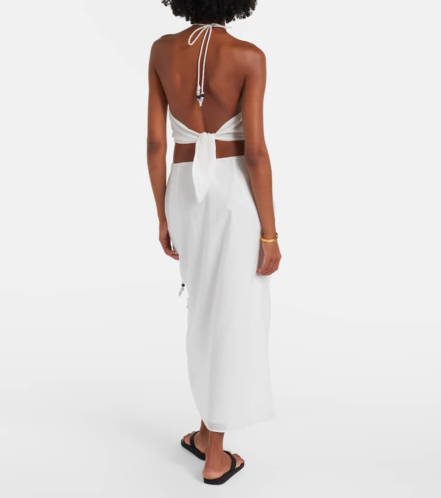 Azura halterneck cotton top