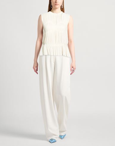 Woman Top Off white Size 4 Acetate, Silk