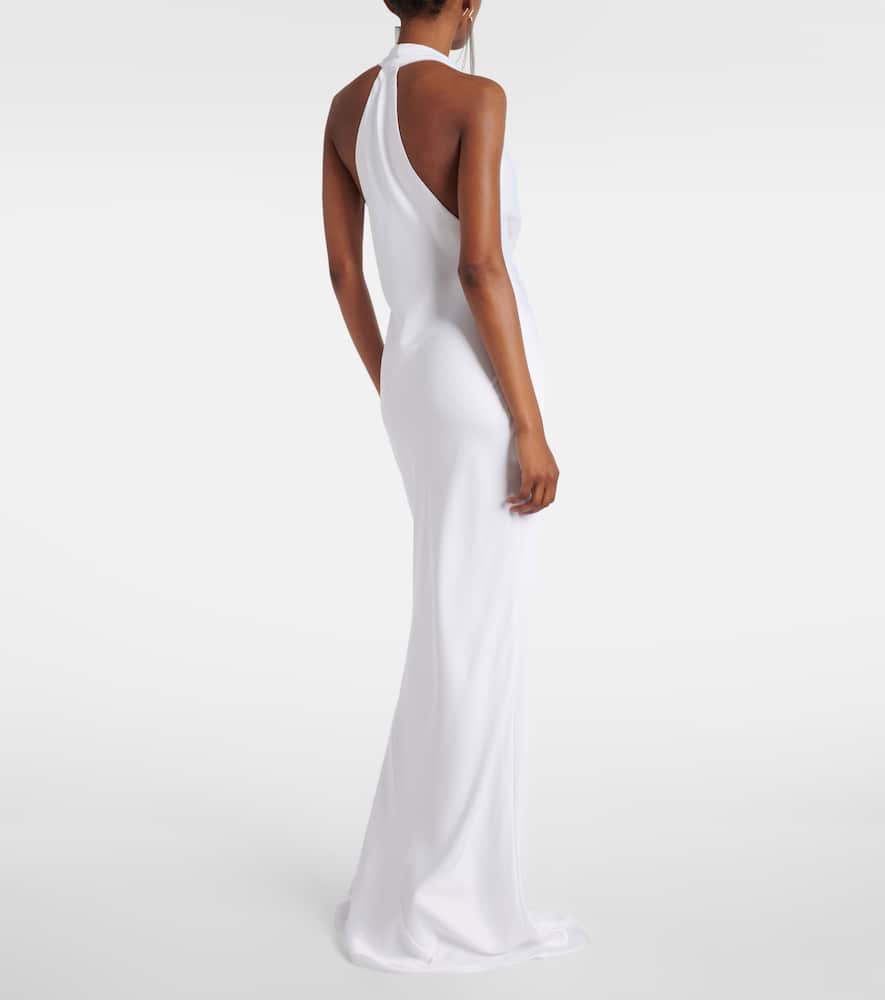 Norma Kamali Halterneck draped gown