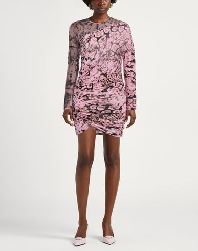 Woman Mini dress Pink Size L Viscose, Elastane, Polyamide