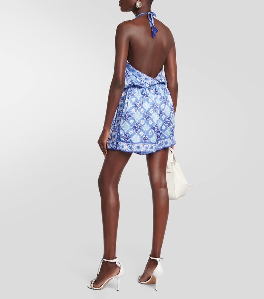 Isabelle printed halterneck jumpsuit