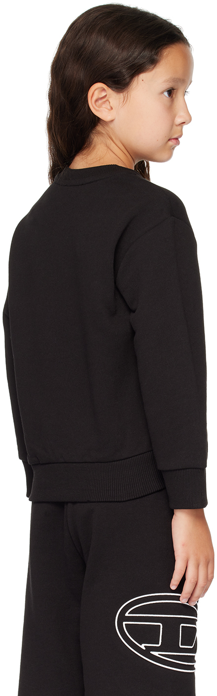 Diesel Kids Black Smartbigoval Over Sweatshirt