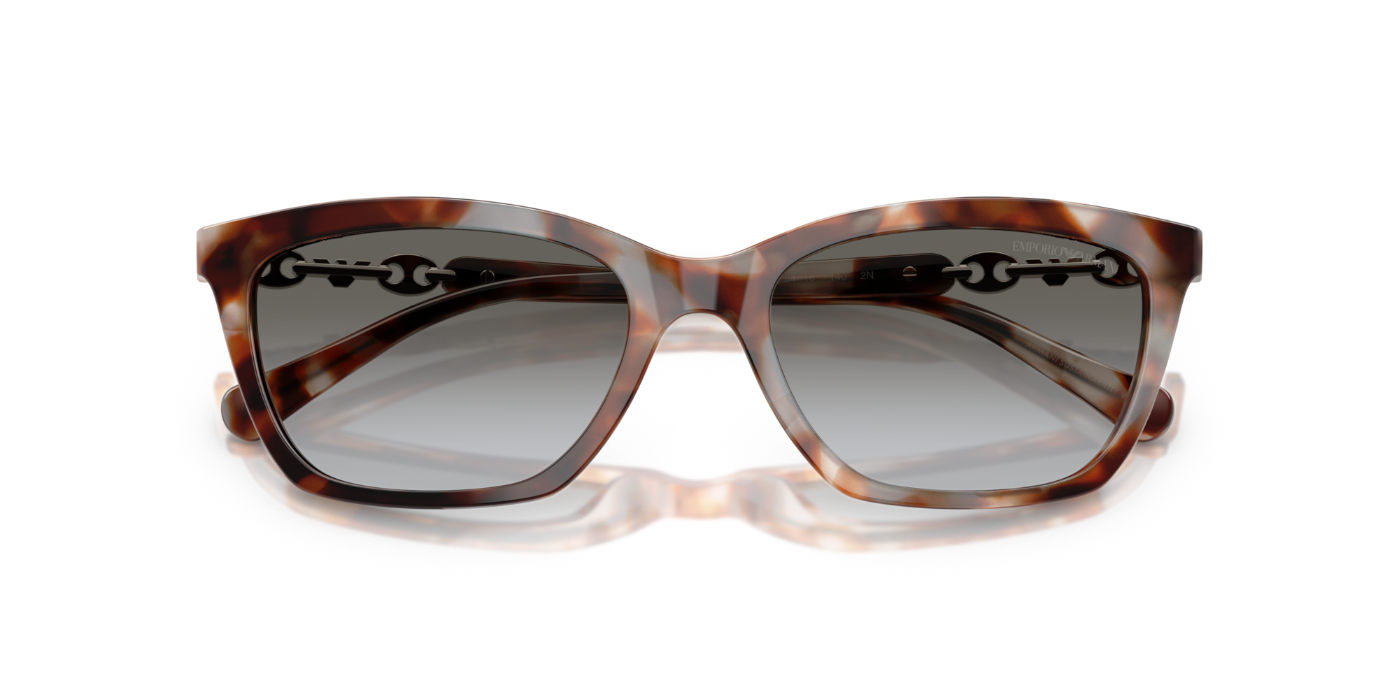 Emporio Armani Woman Emporio Armani EA4238 61953C Sunglasses Acetate Turtle Grey Cat Eye Normal Shaded