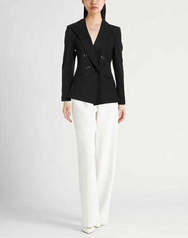 Woman Blazer Black Size 4 Polyester, Viscose, Elastane