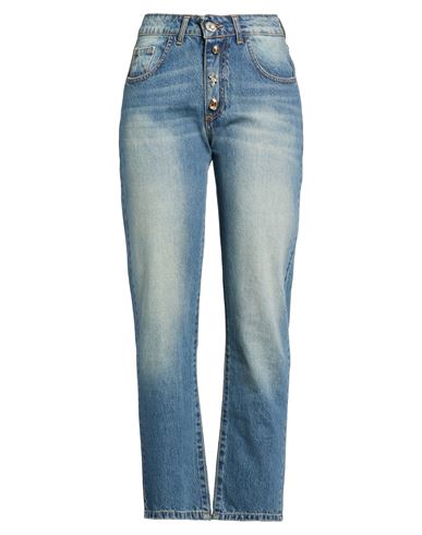 Woman Jeans Blue Size M Cotton